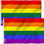2 Banderas Arcoíris Fly Breeze 3x5ft 6 Rayas Poliéster