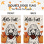 Bandera jardín doble cara caniche hello fall 12.5x
