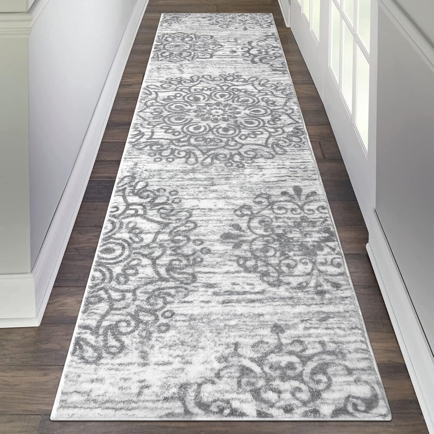 Alfombra pasillo 2x8ft lavable vintage antiderrap