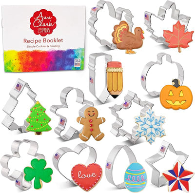 Cortadores galletas Navidad Pascua Halloween 11uds