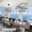 Candelabro LED 3 anillos regulable para cocina comedor