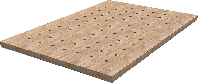 Tapa banco madera dura 32x48pulg con agujeros