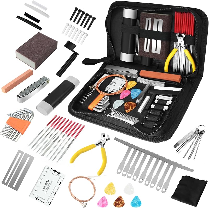Kit 79 Pzas Herramientas Guitarra Ukelele Bajo Mandolina