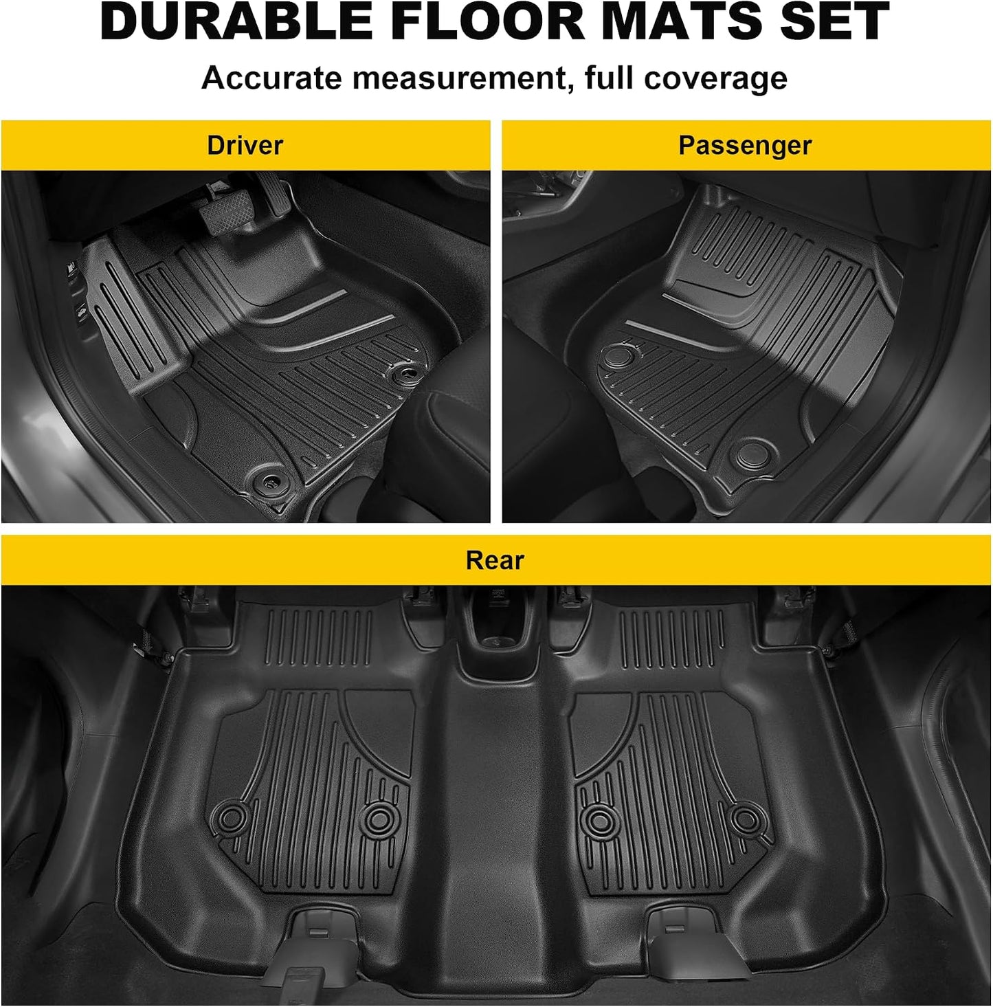 Alfombrillas Honda HR-V 16-22 forro piso elastómero negro