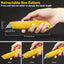 Cuchillo utilitario hoja retráctil aluminio 30uds amarillo