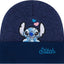 Gorro punto mujer diseño ángel invierno azul marino