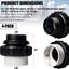 4 Uniones PVC 2pulg comp Pentair Whisperflo e Intelliflo