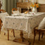 Mantel lino bordado vintage margaritas 54x102