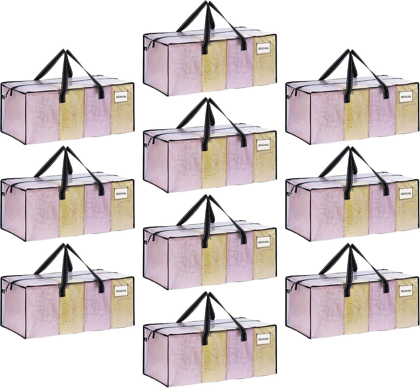 Bolsas mudanza resistentes transparentes set 10