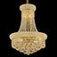 Luz Araña Cristal Imperio Dorado para Vestíbulo