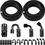 Kit 2 mangueras combustible 6AN 40pies 20 adaptadores