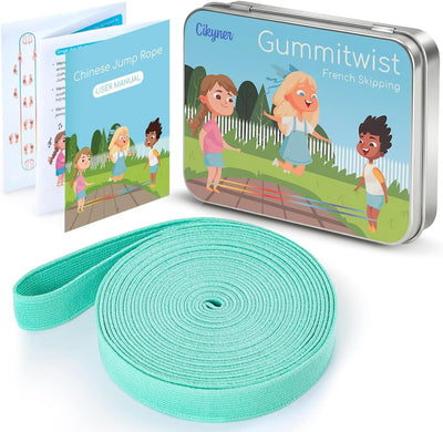 Cuerda saltar elástica 13.1ft para niños interiores y exteriores