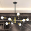 Lámpara techo 8 luces ajustable comedor sala dormitorio