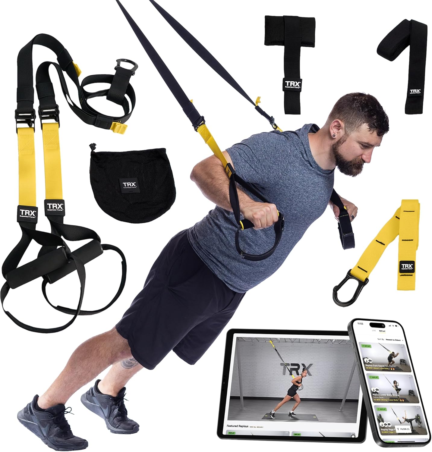 Kit entrenador suspensión ancla puerta entrenamiento