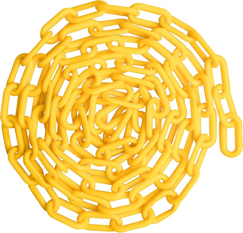 Cadena seguridad plástico amarillo 2" x100 ft resistente UV
