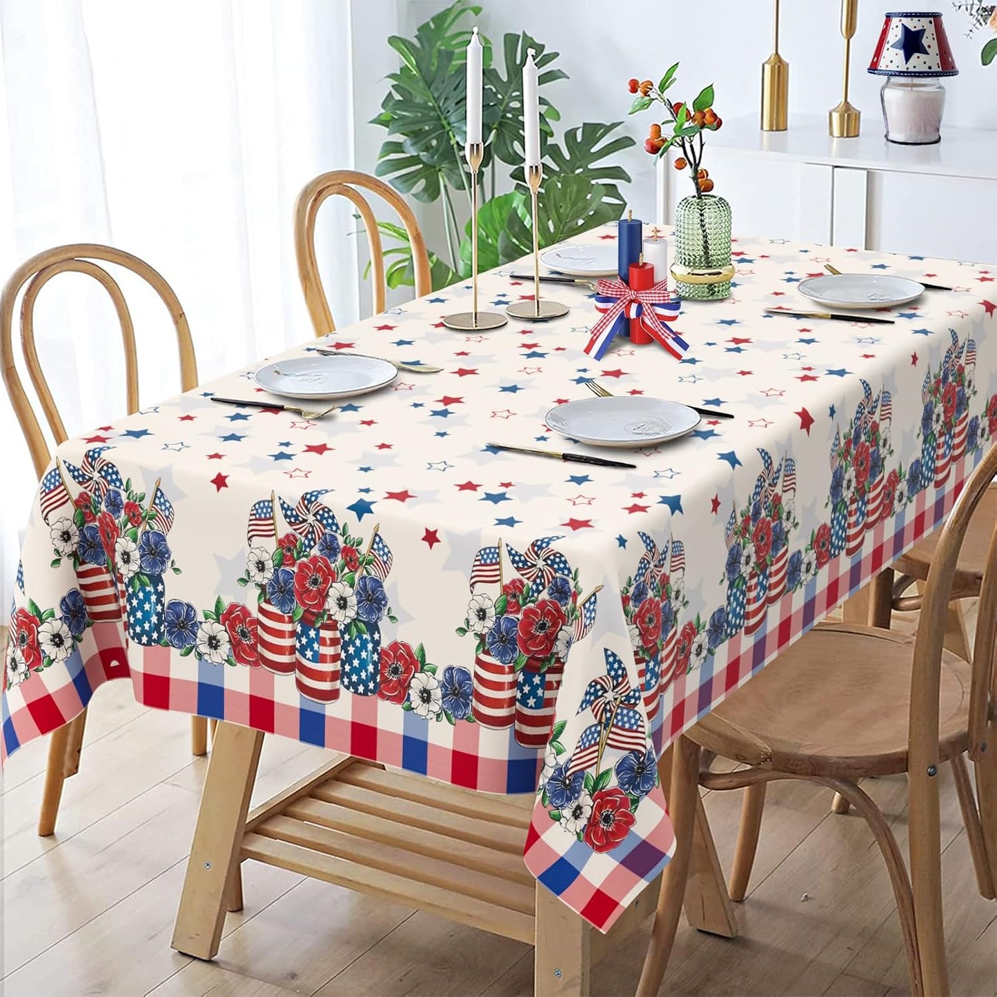 Mantel 4 de Julio impermeable 60x120 pulg