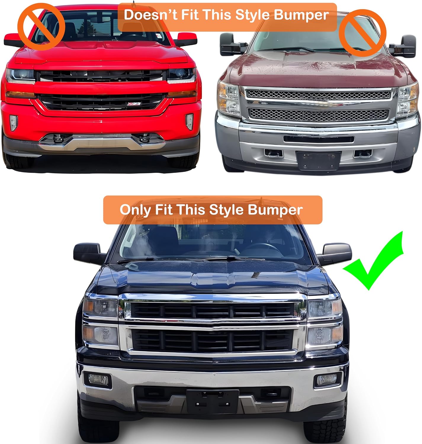 Soporte placa matrícula Chevy Silverado