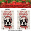 Bandera jardín navidad boston terrier doble cara 12.5x18pulg