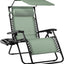 Silla reclinable plegable Textilene con toldo ajustable
