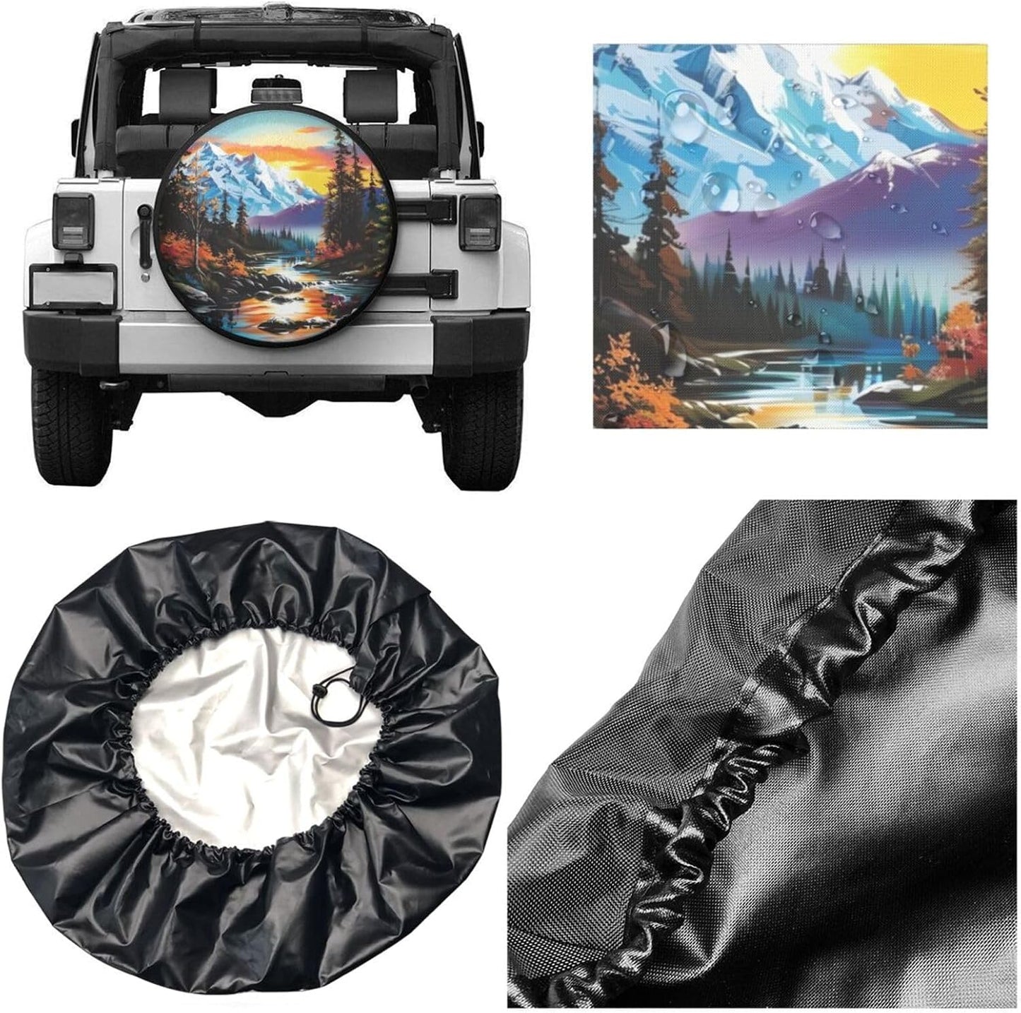 Cubierta rueda universal para caravana remolque impermeable