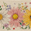 Tapete floral exterior girasol perfil bajo goma antideslizante