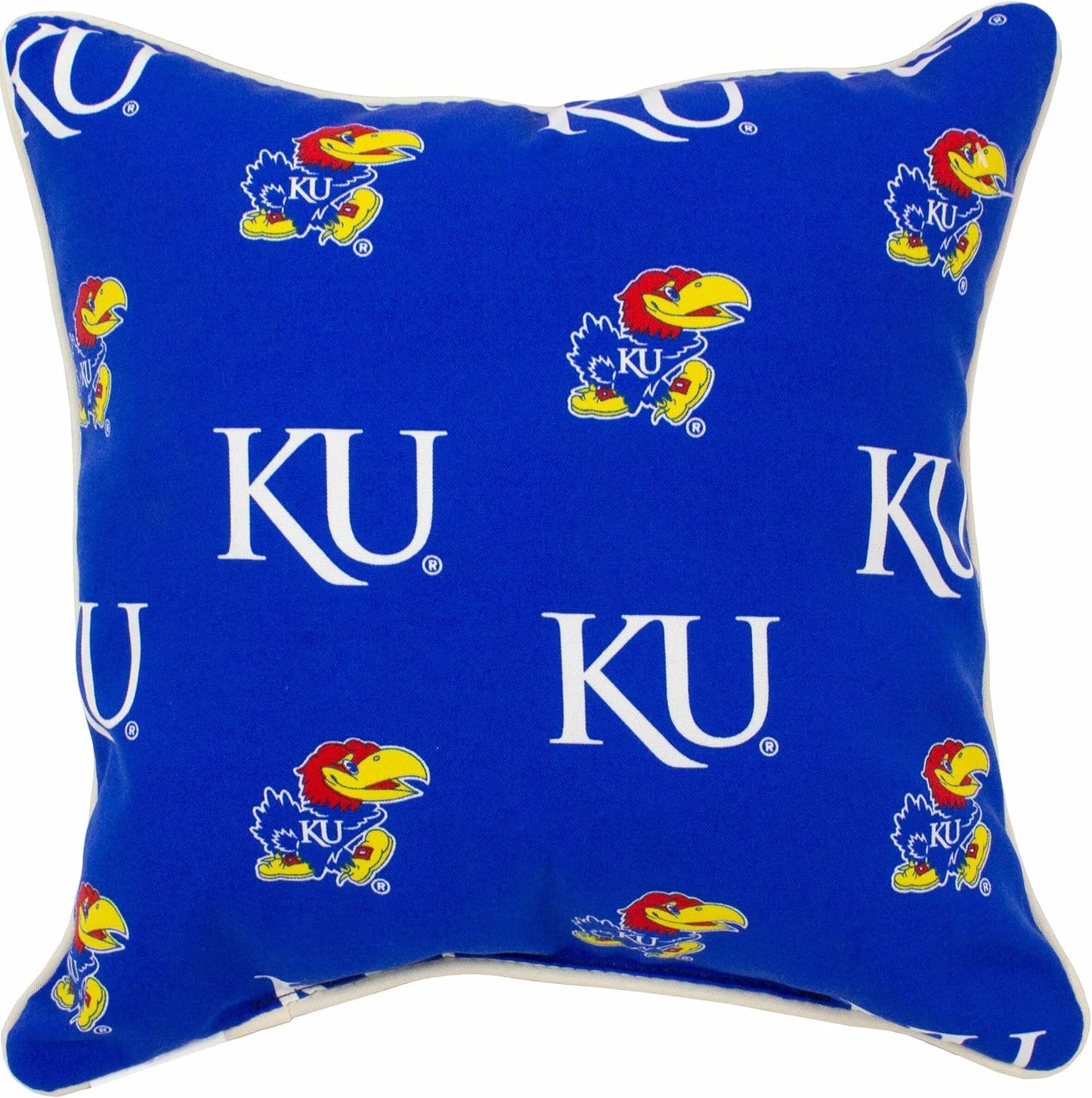 Almohada decorativa exterior 16x16pulg Kansas Jayhawks