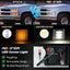 Luces laterales LED secuencial blancas para Chevy C/KC10