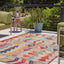 Alfombra rectangular 4x6ft multicolor borgoña