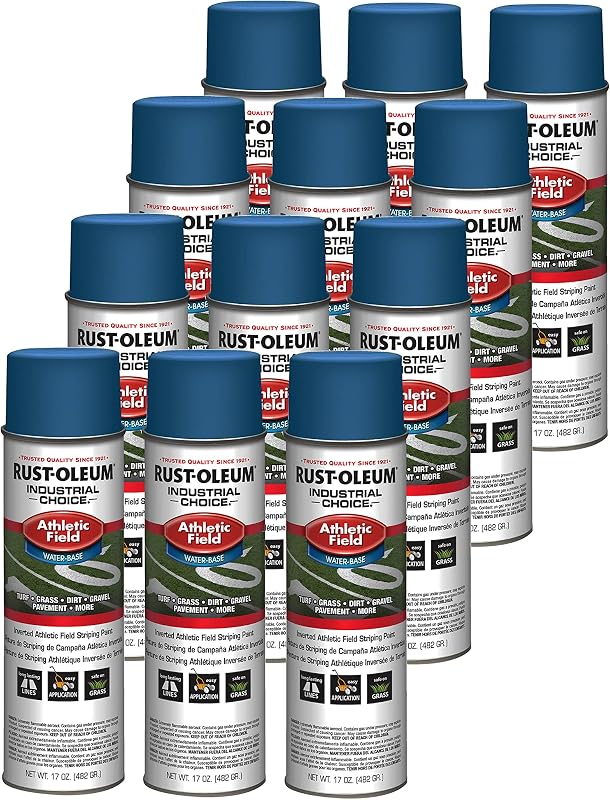 Pintura rayas invertidas azul rey 17oz pack 12