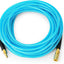 Manguera aire poliuretano 1/4x25ft latón 300PSI azul