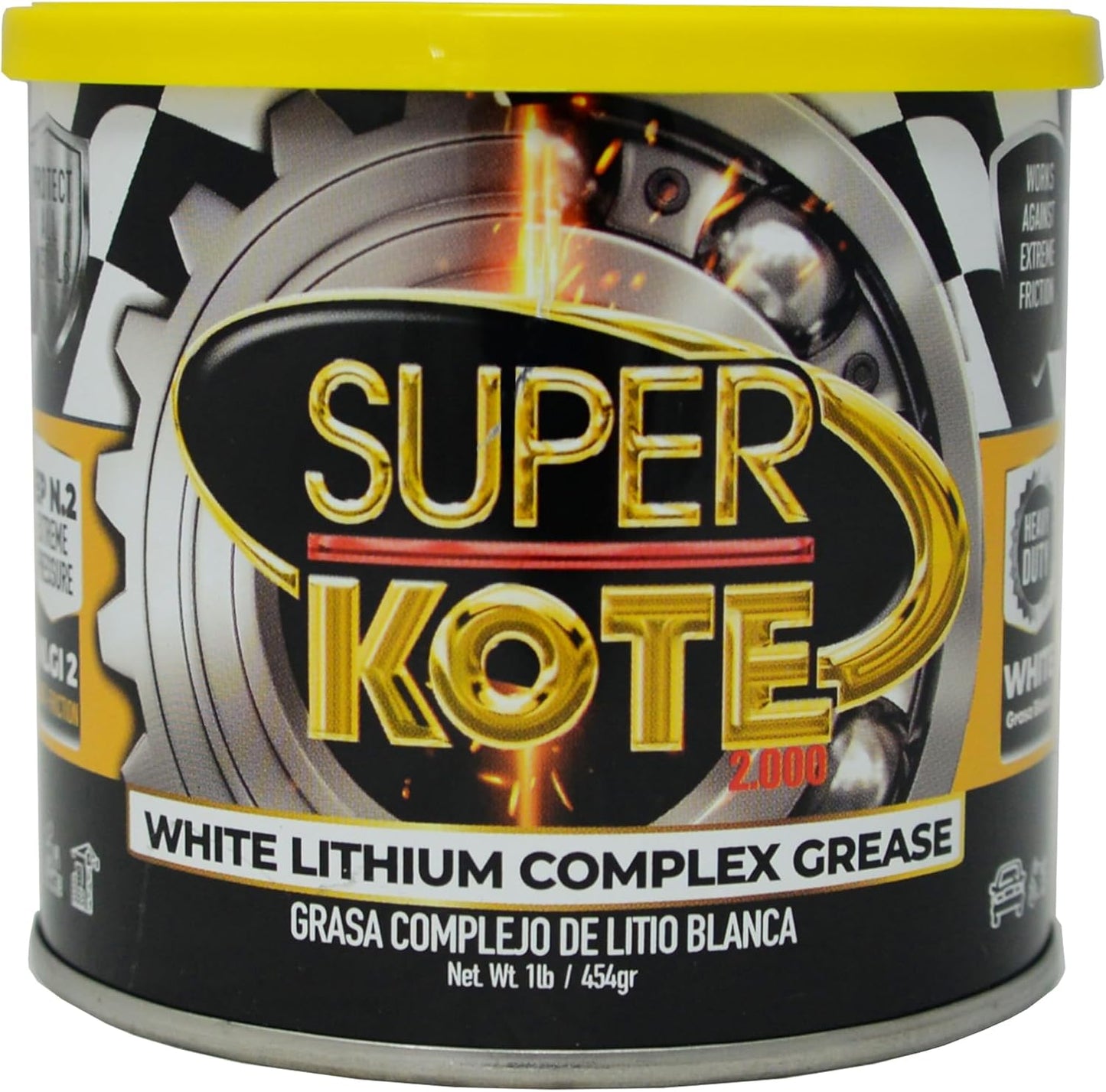 Grasa litio blanco multiusos EP alta temperatura 1lb