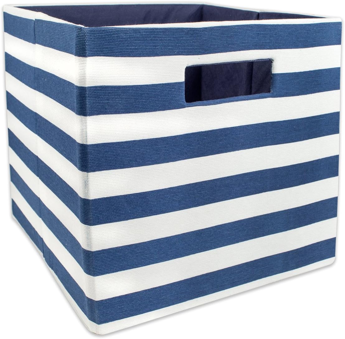 Cubos almacenamiento poliéster rígido plegable 11x11x11 azul