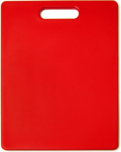 Tabla cortar antiderrap con agarre 11x14pulg roja