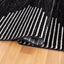 Alfombra bohemia rayas resistente manchas 2x3ft
