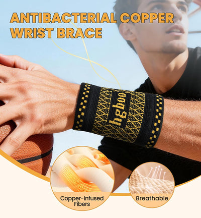Muñequeras compresión cobre para tendinitis artritis