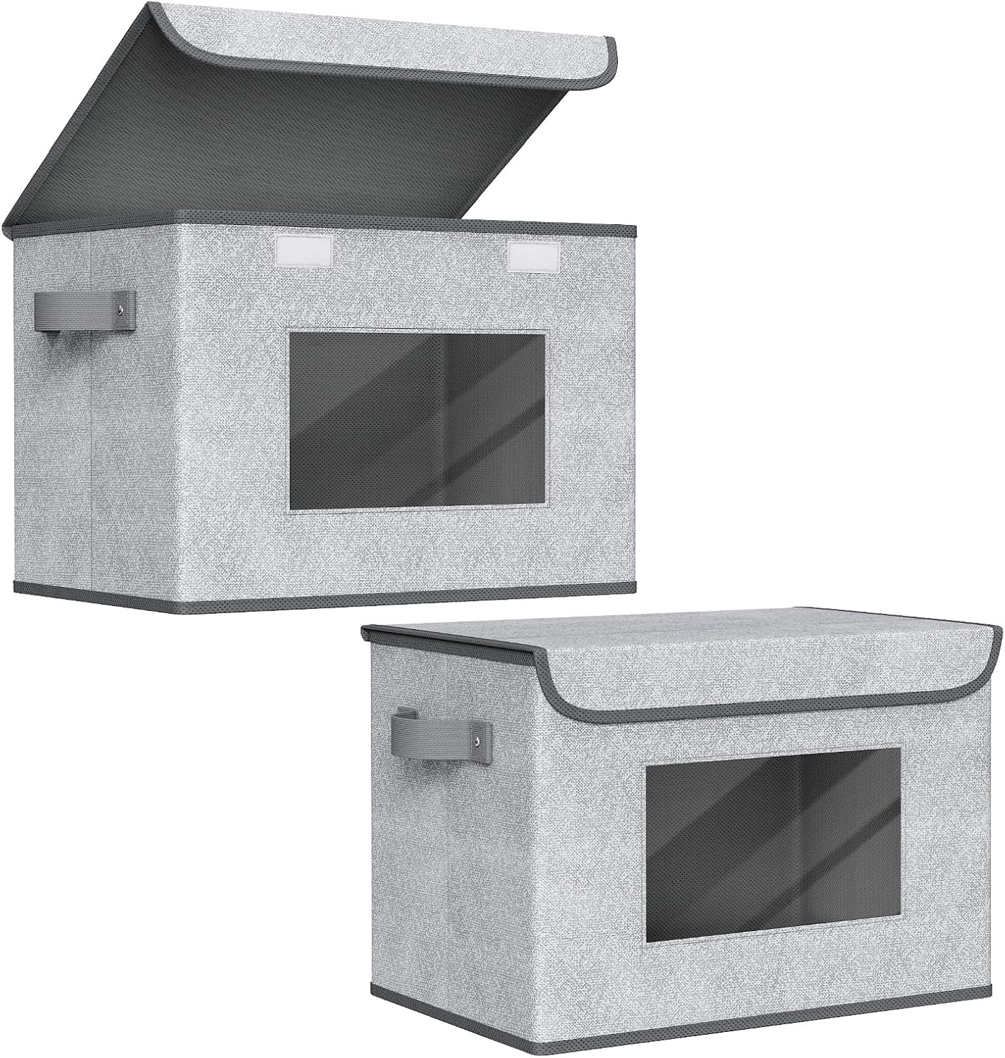 Cajas plegables tela con tapa organiz. hogar dormitorio