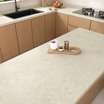 Papel adhesivo granito beige mate impermeable