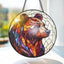 Oso Vidriera 7.87" Cadena Gancho Decoración Ventana
