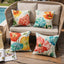 4 Pzas Fundas Almohada Exterior 18x18" Florales Verano