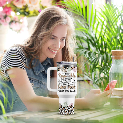 Taza de café con dichos sarcásticos para oficina