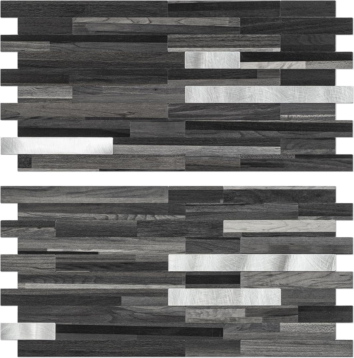 Protector salpicaduras PVC cocina negro geométrico 20 hojas