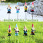 Estacas gnomos resina decoración jardín patio multicolor