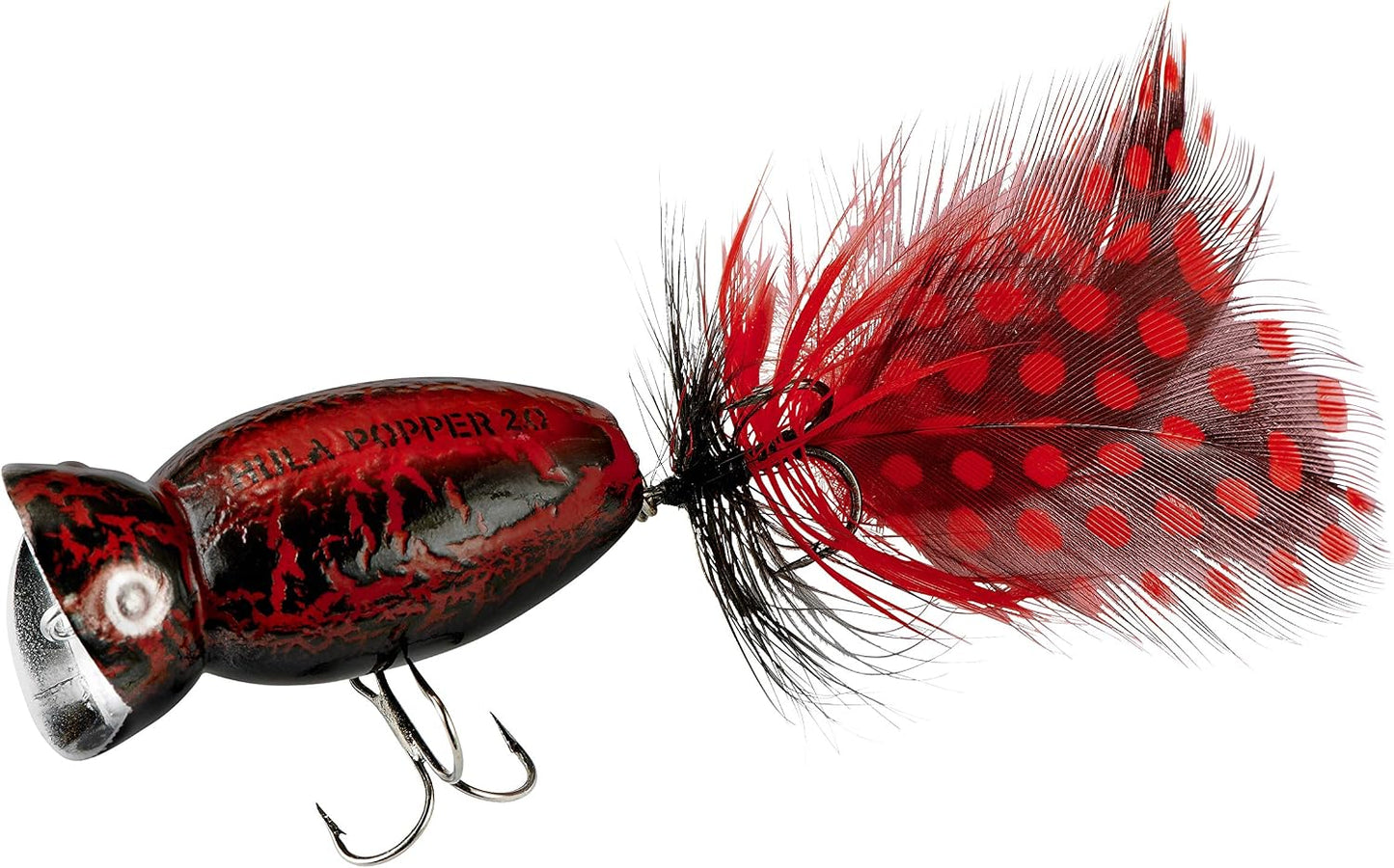 Señuelo Hula Popper 2.0 Topwater con gancho emplumado