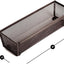 Organiz. cajón malla metal cocina utensilios bronce