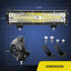 Combo luces LED todoterreno 12" 300W 30000lm kit cable 16AWG