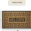 Tapete puerta entrada 18x30pulg llave bienvenida impermeable