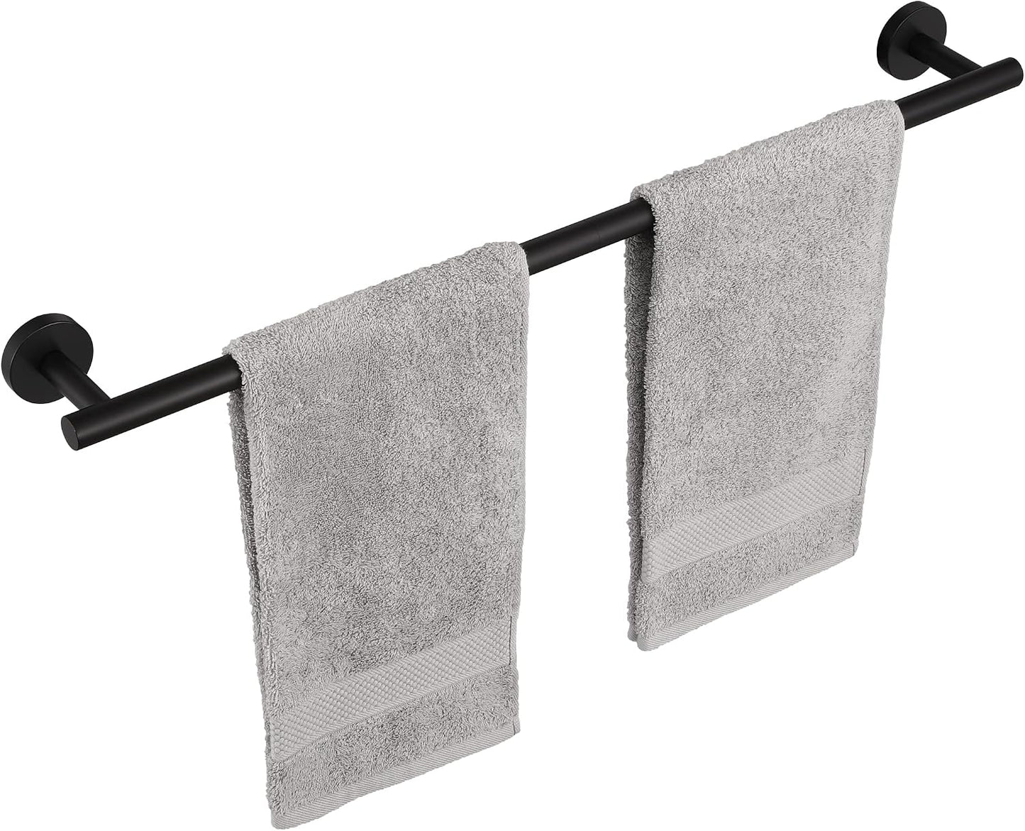 Toallero baño acero inox SUS304 negro mate 25.5pulg