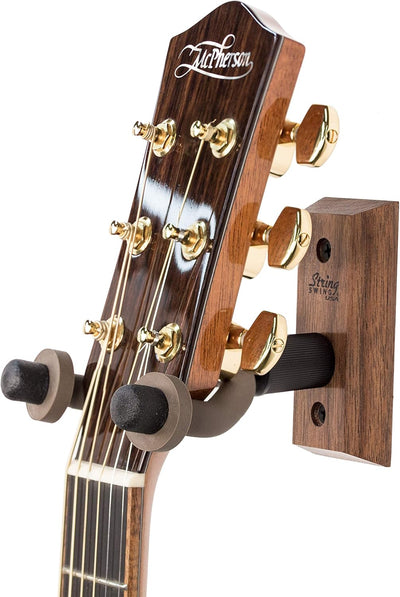 Soporte guitarra pared nogal negro