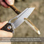 Cuchillo bolsillo plegable acero DC53 mango G10