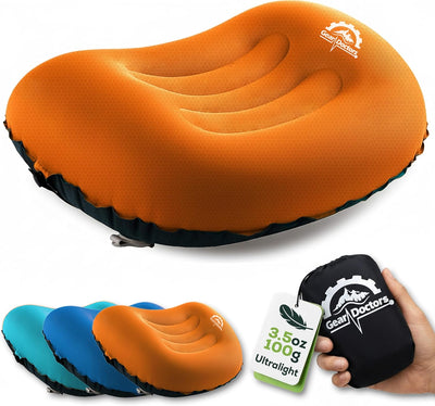Almohada inflable compacta ultraligera 3.5oz para campamento